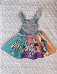 ミッキーマウス ジャンバースカート