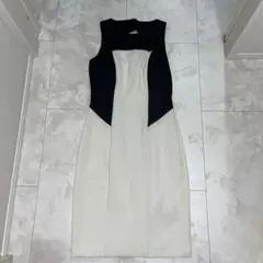 LAUREN RALPH LAUREN ノースリーブワンピース バイカラーのサムネイル