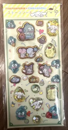 ストーンシール　キャンディシール　サンリオ　クロミシナモンポムポムプリン