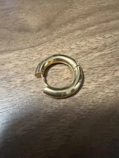 み*ぬ様 ゴールド プラチナ コンビ フープピアス 片耳用 メンズ