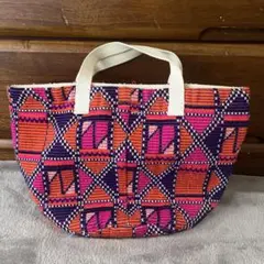 幾何学模様 トートバッグ 中型