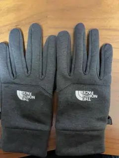 THE NORTH FACE ブラック手袋 ストラップ付き