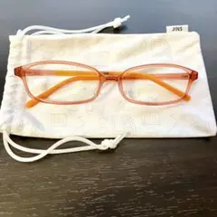 【JINS】JINS PC ブルーライトカット　度なし　メガネ　オレンジ