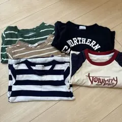 長袖カットソーセット 5枚組　100cm