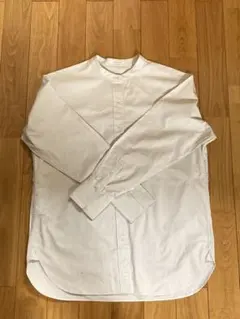 FRAMe WORK ホワイト オーバーサイズラウンドネック 長袖シャツ - メルカリ