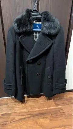 Burberry Blue Label ファー付きピーコートのサムネイル