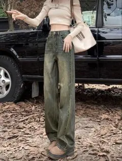 ハイウエスト デニム