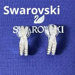 スワロフスキー　イヤリング　Edith フープ　パヴェ　正規品　極美品　箱付