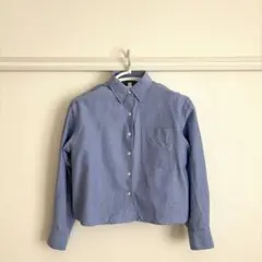 UNIQLO JW ANDERSON ブルーボタンアップシャツ Sサイズ