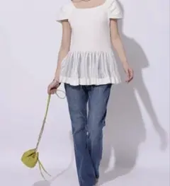 マイストラーダ　スリムフレアデニム　SSサイズ　美品のサムネイル