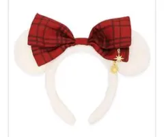 リルリンリンカチューシャ 赤チェックリボンクリスマス2025