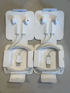 純正品　正規品　Apple　iPhone　有線イヤホン 2個 Lightning