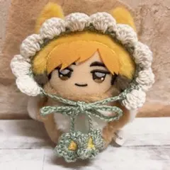 ちみけもマスコット ぬい服 ぬい帽子 ボンネット 緑