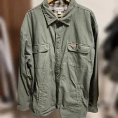 carhartt Duck Work Shirt Jacket 2XL