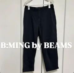 B:MING by BEAMS メンズ　ブラックチノパン ウエストゴム