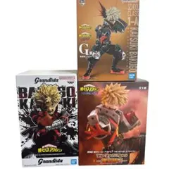 【僕のヒーローアカデミア 】爆豪勝己 3体フィギュアセット　一番くじＧ賞を含む