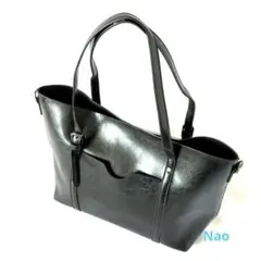 トートバッグ 2WAY レディース ブラック 匿名配送 4113-3