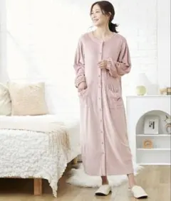 ニッセン　マタニティパジャマ　前開き　ネイビー　L