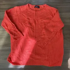 UNITED ARROWS リブ編み五分袖ニット