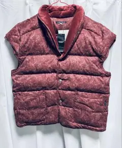 09AW UNDERCOVER ダウンベスト グラデーションニット転写 イヤマフ