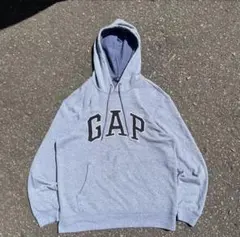 00s OLD GAP ギャップ パーカー archive 短丈 グレー 水色