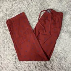 ポロラルフローレン ポニー総柄パジャマパンツ メンズM レッド