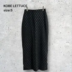 美品　神戸レタス　タイトスカート　ドット風　ラメジャガード　ラメ　ウエストゴムのサムネイル