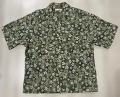 美品　MARNI UNIQLO 花柄 半袖シャツ グリーン Lサイズのサムネイル