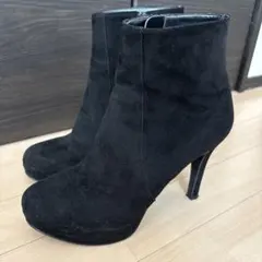 ダイアナ　スエード　ショートブーツ　24cm ブラック　黒