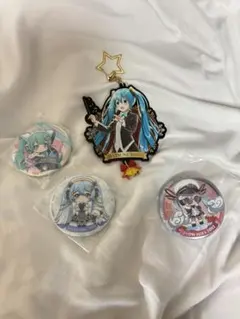 初音ミク 缶バッジ セット キーホルダー