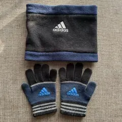 adidas フリース マフラーと手袋セット