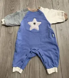 BREEZE 星刺繍ロンパース 70