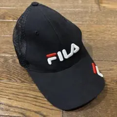 FILA ブラック むメッシュキャップ
