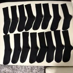 ユニクロ　ブラック　靴下　8セット