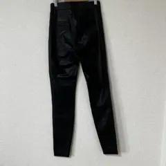 ZARA ザラ　フェイクレザー　パンツ　タイト　ブラック　黒　XSサイズ