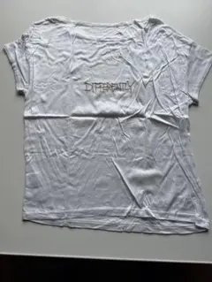 FEELCYCLE／DIFFERENTLY 刺繍 ホワイト Tシャツ