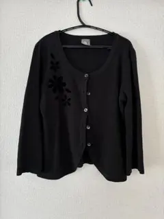 ar. ブラック 長袖カーディガン