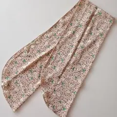 昭和レトロ 花柄デザイン ロングシフォンスカーフ