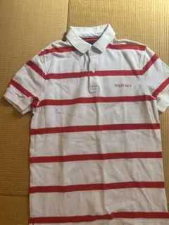 TOMMY HILFIGER ポロシャツ レッド ホワイトのサムネイル