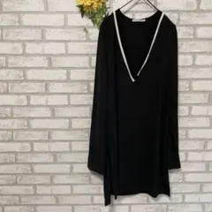 ZARA＊長袖＊ワンピース＊チュニック＊薄手＊さらさら＊スリット＊シンプル