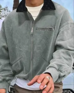 未使用✨️SHEIN メンズ デニムジャケット ジッパー付き XL