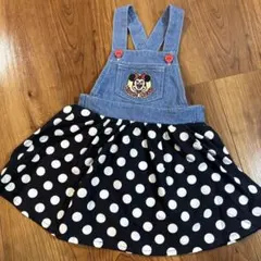 バースデイ　ディズニー　ミニー　ジャンパースカート　80cm 美品