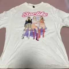 SHEIN ファッションモデル プリントTシャツ Mサイズ　レディースも