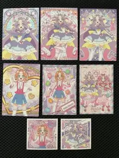 名探偵プリキュア キュアアンサー 明智あんな トレカ&シール 8点セット