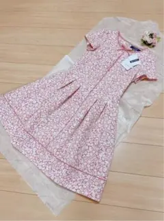 10/12迄【新品】エムズグレイシー❤️カタログ掲載❤️リボン付　小花柄ワンピース