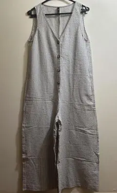 ZARA TRF collection サロペット ストライプ Vネック