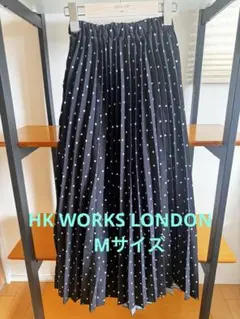 HK WORKS LONDON ドット柄プリーツスカート Mサイズのサムネイル