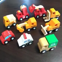 IKEA KIDEA 木製 ミニカー 4台セット はたらくくるま - メルカリ