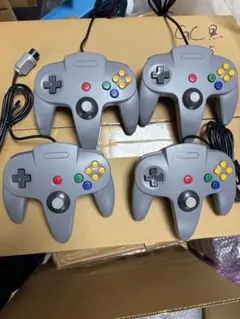 ◆NINTENDO64 コントローラー グレー 4個セット　互換2602