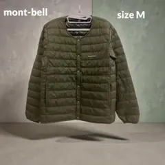 mont-bell スペリオダウン　ラウンドネック　ジャケット　M カーキ